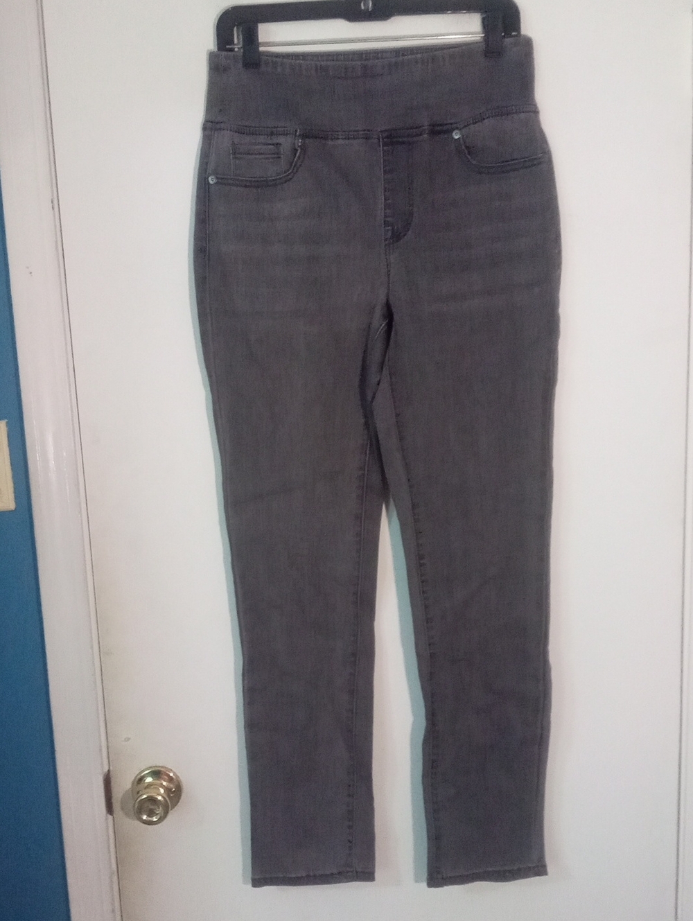 Dg2 Gray Pull-On Skinny Jeans Jeggings Medium New NWOT Strwtch